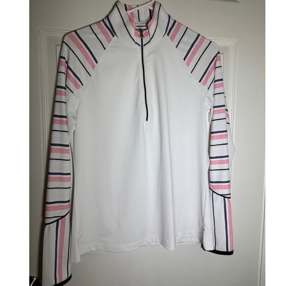Fairway & Greene Golf Ladies M 1/2 Zip Pullover Long Sleeve Shirt - Picture 4 of 7